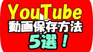 簡単 Youtubeの動画をダウンロードして保存する方法5選